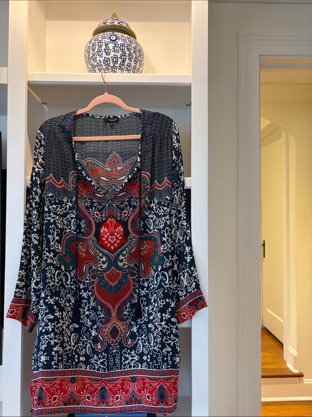 Tolani Silk long sleeve Tunic